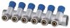 ROZDZIELACZ PEX 1” x 16mm 6 OBWODÓW SEKCJE CWU DO WODY ZIMNEJ MONO MOSIĘŻNY